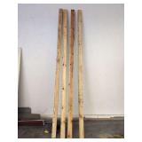 Lot of Four 10-Foot 4x4 Lumber Boards