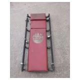Mac Tools Padded Rolling Mechanic Creeper with Red Vinyl Upholstery