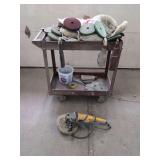 Dewalt Buffer and Polishing Cart with Compounds and Pads