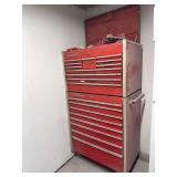 Snap-on Rolling Tool Chest Cabinet and Top Box Combo Red