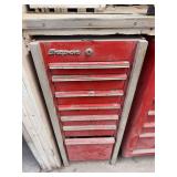 Snap-on Red Rolling Tool Cabinet with Multiple Drawers and Keys