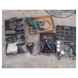 Assorted Power Tools and Automotive Diagnostic Equipment Lot including Makita, Power Probe, and Allturn