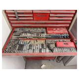 Snap-On and Matco Socket and Ratchet Assortment in Red Tool Chest Drawer