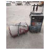 Schauer Heavy Duty Battery Charger and Portable Air Tank Lot