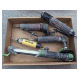 Assorted Snap-on Pneumatic Air Tools and Shop Light