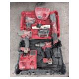 Milwaukee M18 and M12 Fuel Cordless Power Tool Assortment with Cases and Chargers