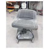 Rolling Mechanic Shop Creeper Seat with Storage Tray