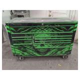 Snap-on Extreme Green Skull Graphic Rolling Tool Cabinet Model KRA2422WDU