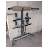 Blue Metal Workshop Storage Rack and Fixture Frame