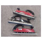 Lot of 3 Pneumatic In-Line Air Sanders: Ingersoll-Rand Model 315, Matco Tools MT1868, and Double Piston Straight Line Sander