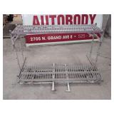 Heavy Duty Industrial Metal Storage Rack with Slatted Shelves