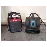 Lot of Two: Patton PUH4842M Heater and Masterforce P-200A-M Air Mover