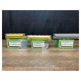 (3) Covered Hopper Cars NIB Overland Models