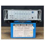 Pillsbury Covered Hopper Car NIB Pecos River Brass
