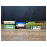 (2) Auto Rack + Covered Hopper Cars NIB Overland Models