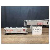 (2) Burlington + UP Covered Hopper Cars