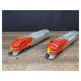 (2) Santa Fe Locomotives Lionel