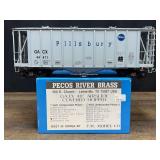 Pillsbury Covered Hopper Car NIB Pecos River Brass