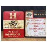 (2) Massey Ferguson Hydraulic Oil Cans
