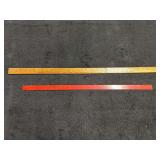 (2) John Deere + Farmall Yardsticks
