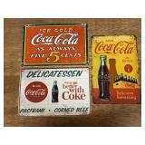 (3) Coca-Cola SST Signs