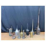(11) Oil Cans + Oil Bottle Tops
