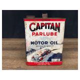 Capitan Parlube Motor Oil Can