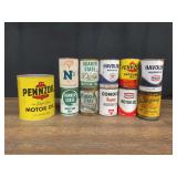 (11) Motor Oil Cans