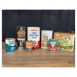 (8) Oil + Grease Cans