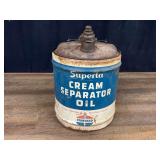Standard Oil Co. Superla Cream Separator Oil Can
