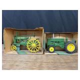 (2) 1/16 John Deere A + M NIB Ertl