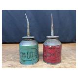 (2) John Deere Oil Cans