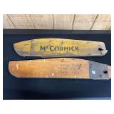 (2) McCormick + New Idea Swath Boards