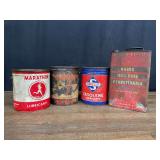 (4) Grease + Oil Cans