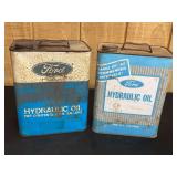 (2) Ford Hydraulic Oil Cans