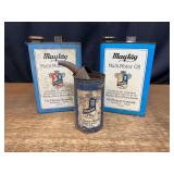(3) Maytag Oil Cans