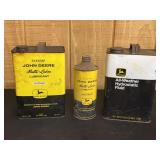 (3) John Deere Cans