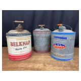 (3) 5 Gallon Cans