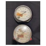 Set of Two H.O. Trerice Co. Industrial Pressure Gauges (0-100 PSI and 0-700 PSI)