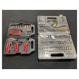 Comprehensive Drill Bit, Socket, and Driver Set with Storage Cases