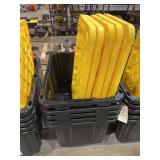 Heavy Duty Plastic Storage Totes with Lids