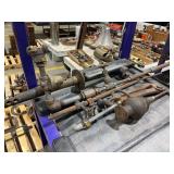 Eureka Machine Co. Cleveland Industrial Thermometer and Assorted Metal Pipes and Tools