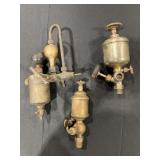 Three Brass Steam Engine Oilers