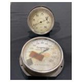 Set of 2 Industrial Pressure Gauges - The Vilter Mfg. Co. and H.O. Trerice Co.