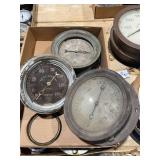 Industrial Pressure and Vacuum Gauges Lot including Frick Company and Warren Webster & Co