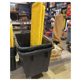 Performax Heavy-Duty Rolling Plastic Storage Totes with Lids