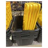 Heavy Duty Plastic Storage Totes with Lids