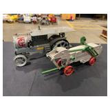 Cast Iron Toy Tractor and Case Thresher Set