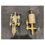 Two Brass Oiler Lubricator Assemblies