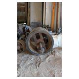 Large Wooden Pulley